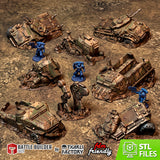"txarli factory", Tank détruits