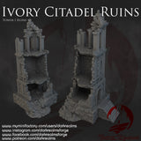 "Gondor", ruine de la ville d'ivoire, tour