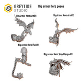 "Draconis"  big armor hero pose