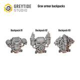 "Draconis"  grav armor backpacks