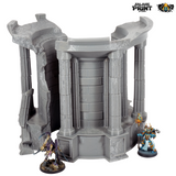 "txarli factory", set de rtemple antique en ruine circulaire