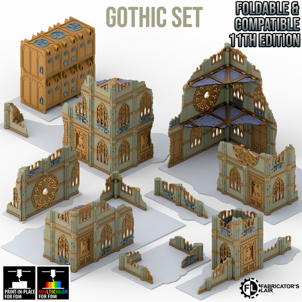 "Fabricator lair" : Foldable terrain for W40k 11th Edition