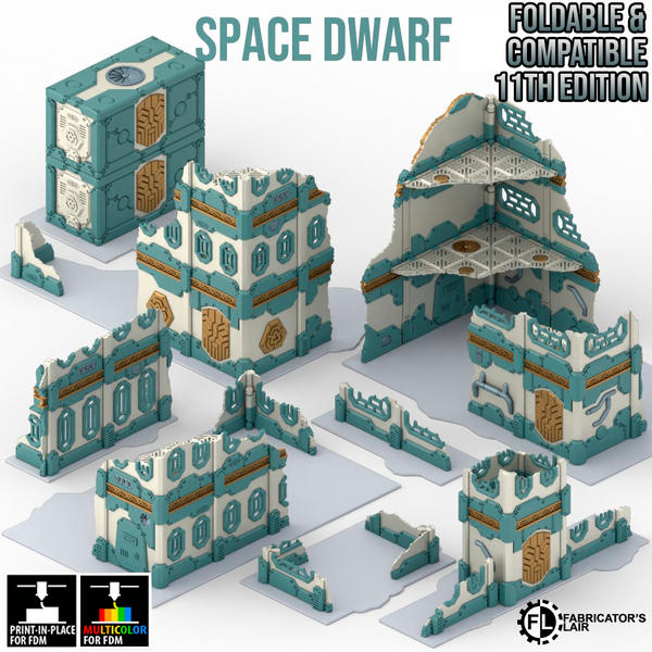 "Fabricator lair" : Foldable terrain for W40k 11th Edition