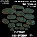 "Socle résine" Space dwarf ship