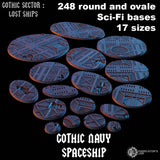 "Socle résine" Gothic navy spaceships