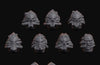 Bitz résine : Chaos legio têtes set