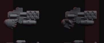 Bitz résine : pistolet lance flame legio