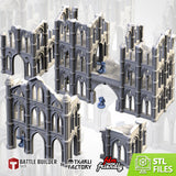 Cathédrale set2, pack complet, ouverte