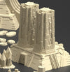 "Les ruines de Karnac", Pyramide à double colonne