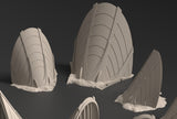 "Hatrass, dune" Piège à vent triple